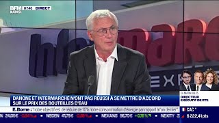 Danone et Intermarché nont pas réussi à se mettre daccord sur le prix des bouteilles deau [upl. by Nalim547]