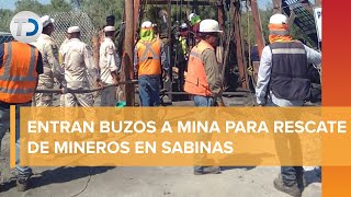 Buzos terminan trabajos en pozo de mina de Sabinas hallan casco [upl. by Saleme213]