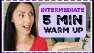 INTERMEDIATE 5 Minute Vocal Warm Up ALL VOICE Types [upl. by Gnilyam]