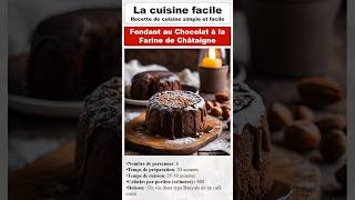 Fondant au chocolat à la farine de châtaigne [upl. by Baudin]