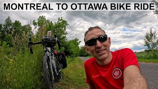 Cycling 200km from Montreal to Ottawa  a spectacular ride except for Rigaud QC [upl. by Eelaroc]