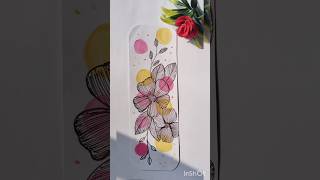 Easy bookmark ideas watercolor painting shorts diy artandcraft art viralvideo bookmarking [upl. by Eissoj503]