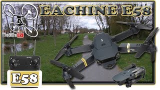 Eachine E58 Drone Wifi Pliable Review Test Démo  Tirage final 2 gagnants [upl. by Elehcim]