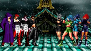 KOF Mugen Iori Yagami Team vs Leona Heidern Team [upl. by Ahsiuqel]