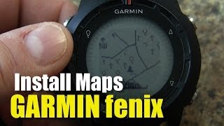 Garmin fenix  tactix  How To Install Maps [upl. by Ylatfen]