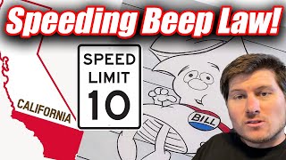 California Shutdown New Car Beep Speeding Regulation [upl. by Naujat]