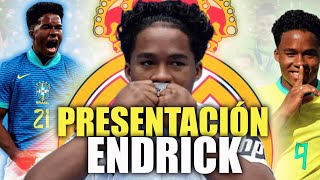 ¡PRESENTACIÓN 🔥el REAL MADRID PRESENTA a ENDRICK 💣 [upl. by Azral973]