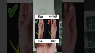 Are You Rare Or Normal Test Your Hand And See [upl. by Ahsauqram]