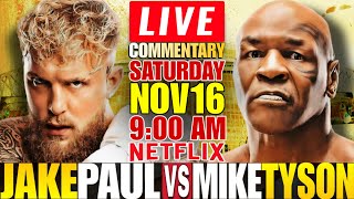 🔴LIVE MIKE TYSON vs JAKE PAUL Full Fight Commentary Heavyweight Bout  8x2 Rounds [upl. by Esojnauj429]