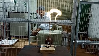 High Voltage Engineering Experiment10Movement of Arc in HornGap Lightning ArresterDrT G Arora [upl. by Soneson169]