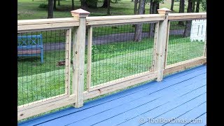 How To Easily Build and Install Deck Railing [upl. by Ranilopa]