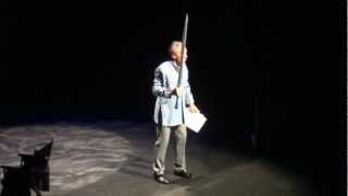 Sir Ian McKellen  Gandalf vs Balrog scene Tauranga Baycourt Theatre 2012 [upl. by Aroled869]