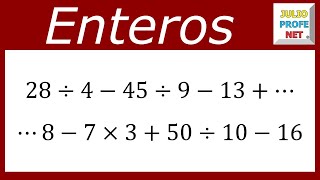 OPERACIONES CON ENTEROS SIN SIGNOS DE AGRUPACIÓN  Ejercicio 1 [upl. by Douty]