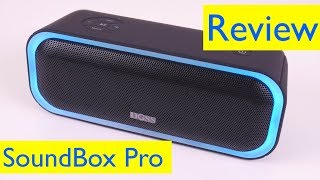 DOSS Soundbox Pro Portable Bluetooth Speaker Review and Bass Test [upl. by Grounds753]