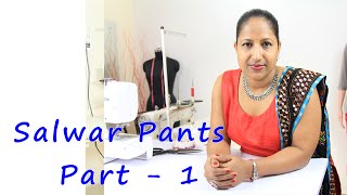 Class 20  Part 1 Theory  How to make salwar pants  cutting and stitching  neat and easy method [upl. by Enisaj80]