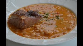 Grah sa Suhim Rebrima Bean Soup with Smoked Ribs  Sašina kuhinja [upl. by Schaffel996]