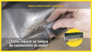 ¿Cómo reparar un tanque de combustible de moto [upl. by Fiann]