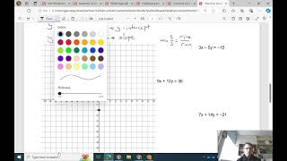 Graph standard equation lines by converting to y  mx  b EXAMPLE [upl. by Frymire]