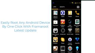 How To Root Any Android Device By One Click With Framaroot [upl. by Eidde]