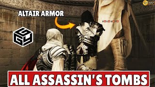 ASSASSINS CREED 2  HOW TO UNLOCK ALTAIR OUTFIT  ALL ASSASSINS TOMBS 1080P 60FPS PC [upl. by Bennir244]