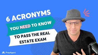 6 Acronyms You NEED to Know for the Real Estate Exam [upl. by Mosera]