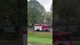 Brandweer vertrekt van brandlucht in venlo centrum [upl. by Dione]