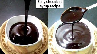 कोको पाउडर से मार्किट जैसा चॉकलेट सिरप बनाने का तरीका Homemade chocolate syrup like Hersheys [upl. by Nnaaras]