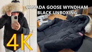 Canada Goose Wyndham Parka BLACK Unboxing [upl. by Akkeber192]