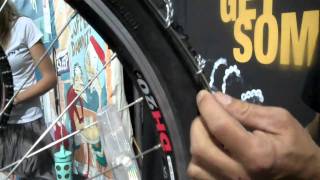 Bike Tire Chains SLIPNOT  BikemanforU INTERBIKE 2011 [upl. by Donata]