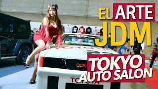 PARAMOS AL TOKYO AUTO SALON  AUTOS CLASICOS JDM MAZDA RX7 SKYLINE PORSCHE RWB [upl. by Ulrika]