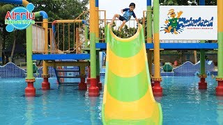 BELAJAR BERENANG BERSAMA SAMBIL BERMAIN AIR  WATERLAND KIDS PLAYGROUND [upl. by Laing]