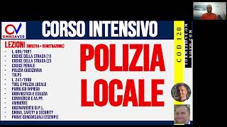 Presentazione del corso intensivo di POLIZIA LOCALE di NicolettiOrlandi [upl. by Anuaf]