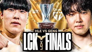 THE BEST LCK FINALS IVE EVER WATCHED  HLE VS GENG LCK SUMMER 2024  CAEDREL [upl. by Francklin]