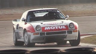 Mazda RX7 Rally Group B testing on track 300hp10000rpm 13B PP 2Rotor engine sound [upl. by Bourn]