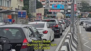 Gurney Sunrise Advertising Screen Traffic Hours Fashion Kaptain Batik Hin Bus Depot kaptenbatik [upl. by Araek]