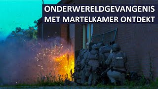 Politie Landelijke Eenheid  Politie ontdekt onderwereldgevangenis met martelkamer [upl. by Gerfen719]