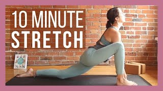 10 min Morning Yoga Full Body Stretch  Yoga with Kassandra [upl. by Yarahs879]