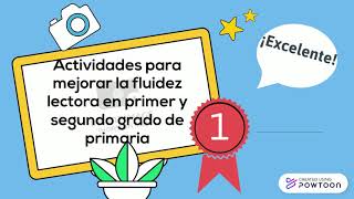 Actividades para mejorar la fluidez lectora en primer y segundo grado de primaria [upl. by Oba]