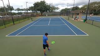 Kaiser HS Varsity Tennis Steele Blue 2nd Round win [upl. by Zehcnas]