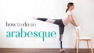 how to do an arabesque  balletnow [upl. by Laddy]