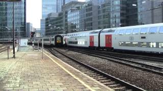 3 treinen op station BrusselNoord Toeteren [upl. by Greyson279]