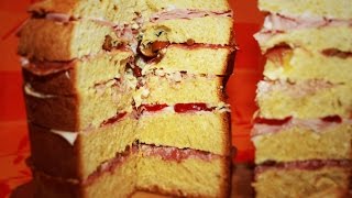 Ricette veloci Club sandwich o panettone gastronomico farcito [upl. by Dickens]