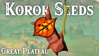 All Korok Seeds  Great Plateau  The Legend of Zelda Breath of the Wild [upl. by Rolan33]