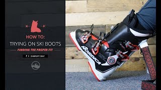 Helpful Hints  How To Try On New Ski Boots [upl. by Erine]