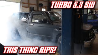 The TURBO LS S10 is SO FAST NOW And Does HUGE BURNOUTS lol [upl. by Risa]