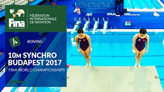 Womens 10m Synchro Final  FULL REPLAY  Budapest 2017  Diving  FINA World Championships [upl. by Caundra]