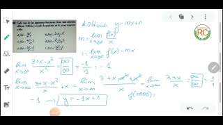 Cómo calcular la Asíntota oblicua 2 [upl. by Rahel]