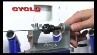 CYCLO Tools Spoke Thread Rolling Machine [upl. by Eetnwahs]