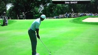 Tiger Woods  Amazing Pitch Shot [upl. by Ahterod]