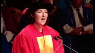 Vicki Wilson  Doctor of the University Occasional Speech 2001 [upl. by Adnaral]